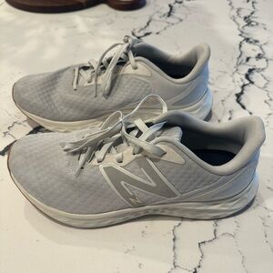 New Balance Light Gray Athletic Sneakers